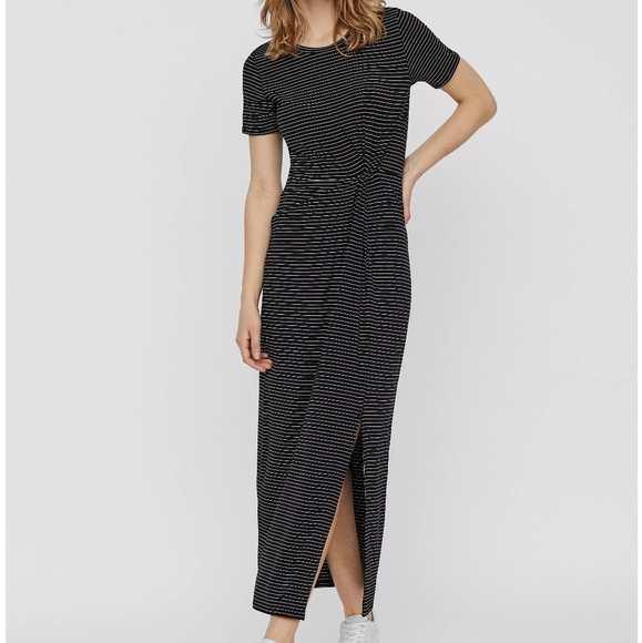 Nwt Vero Moda Blackwhite Stripe Vmava 
